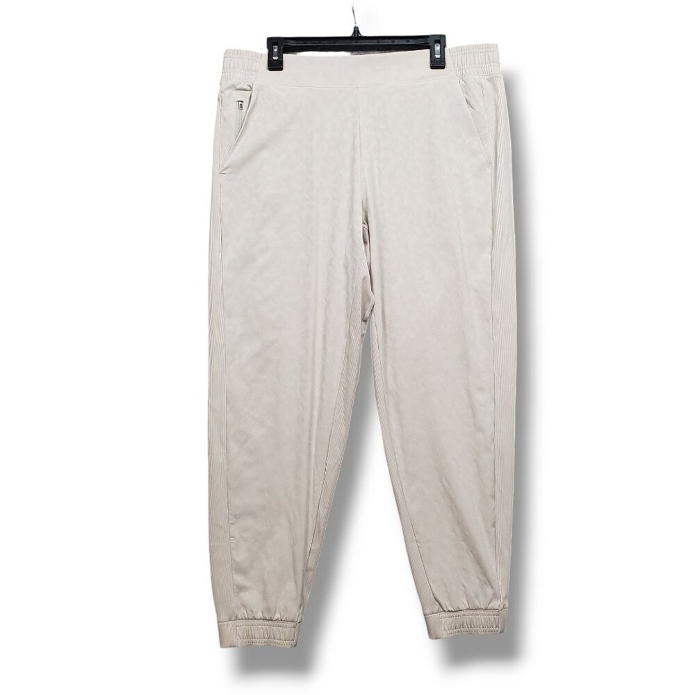 Athleta Brooklyn Textured Jogger Womens 16 Leopard Abalone Pants